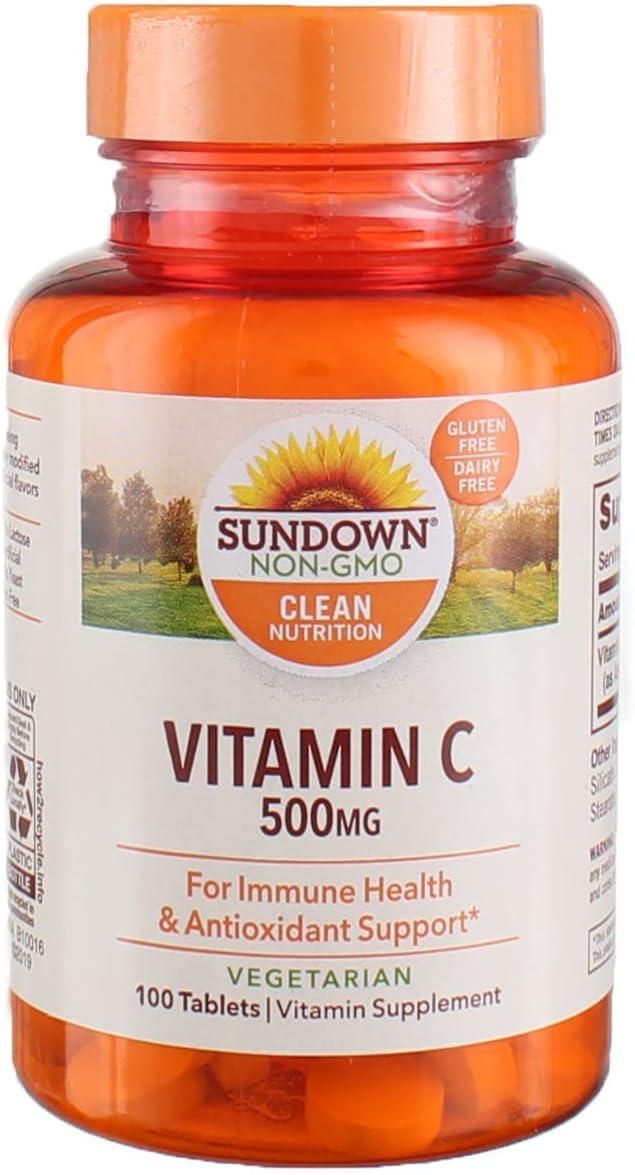 Sundown Naturals Vitamina C 500 mg, 100 Tablets - NutriVita