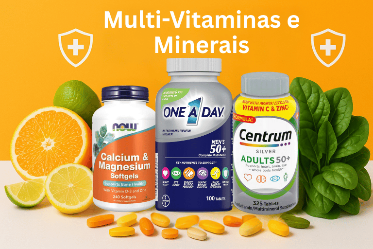 A Base para uma Saúde Completa: Multivitamínicos e Minerais Essenciais