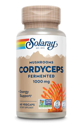 Solaray Organico Cordyceps Cultivado e Fermentado, 1000 mg, 60 VegCaps