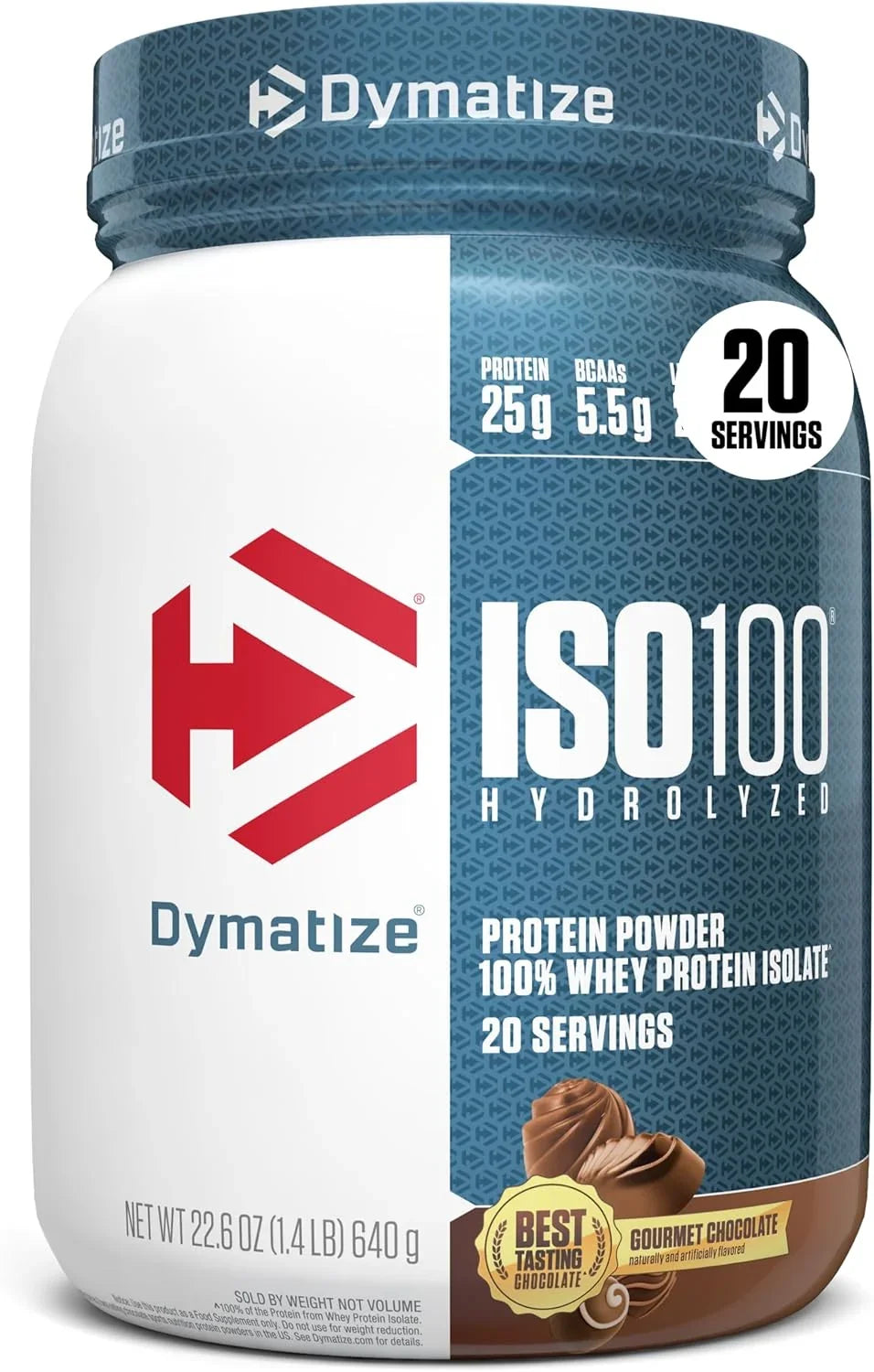 Dymatize ISO100 whey protein isolado Chocolate 640 g