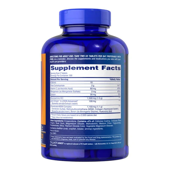 Frasco de Osteo Bi-Flex Triple Strength glucosamina condroitina MSM com 200 comprimidos.