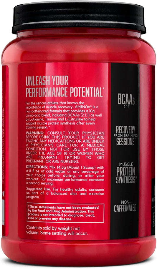 Pote de suplemento BSN Amino X Endurance & Recovery 70 doses original importado