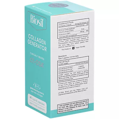 BioSil - Hair, Skin, Nails 120 Capsulas (Gerador de Colágeno) - NutriVita