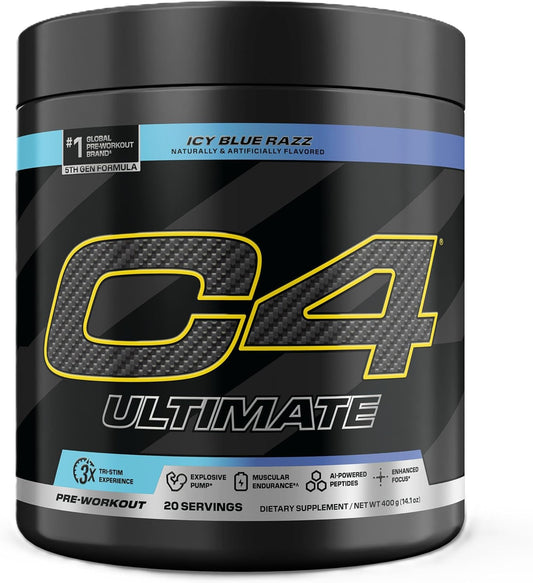Frasco Pré-Treino Cellucor C4 Ultimate 20 Doses - Nova Fórmula Original dos EUA.
