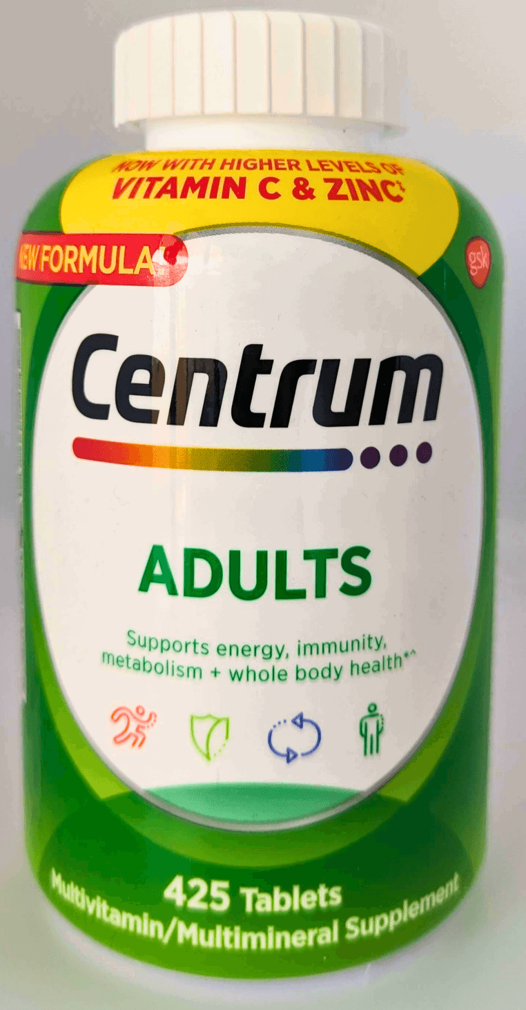 Centrum Adultos Multivitamina, 425 Tablets Vencimento: Abril/2025 - NutriVita