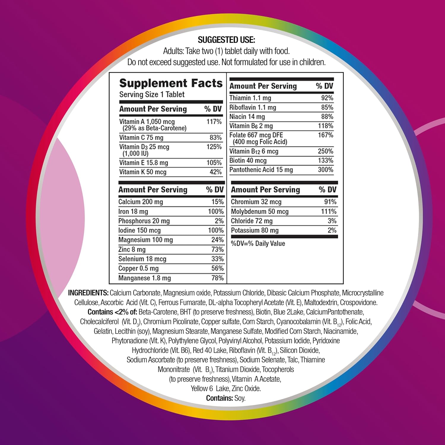 Centrum - Multivitamina para Mulheres com menos de 50 - 200 Caps - NutriVita