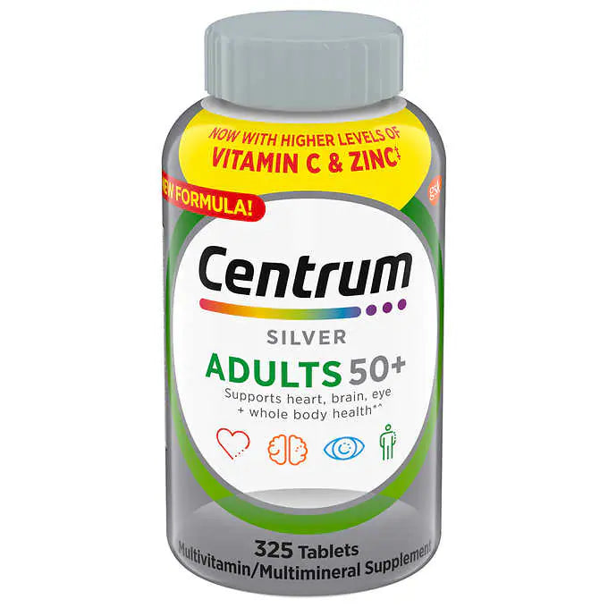 Centrum Silver - Multivitamina para Adultos 50+ (325 Tablets) - NutriVita