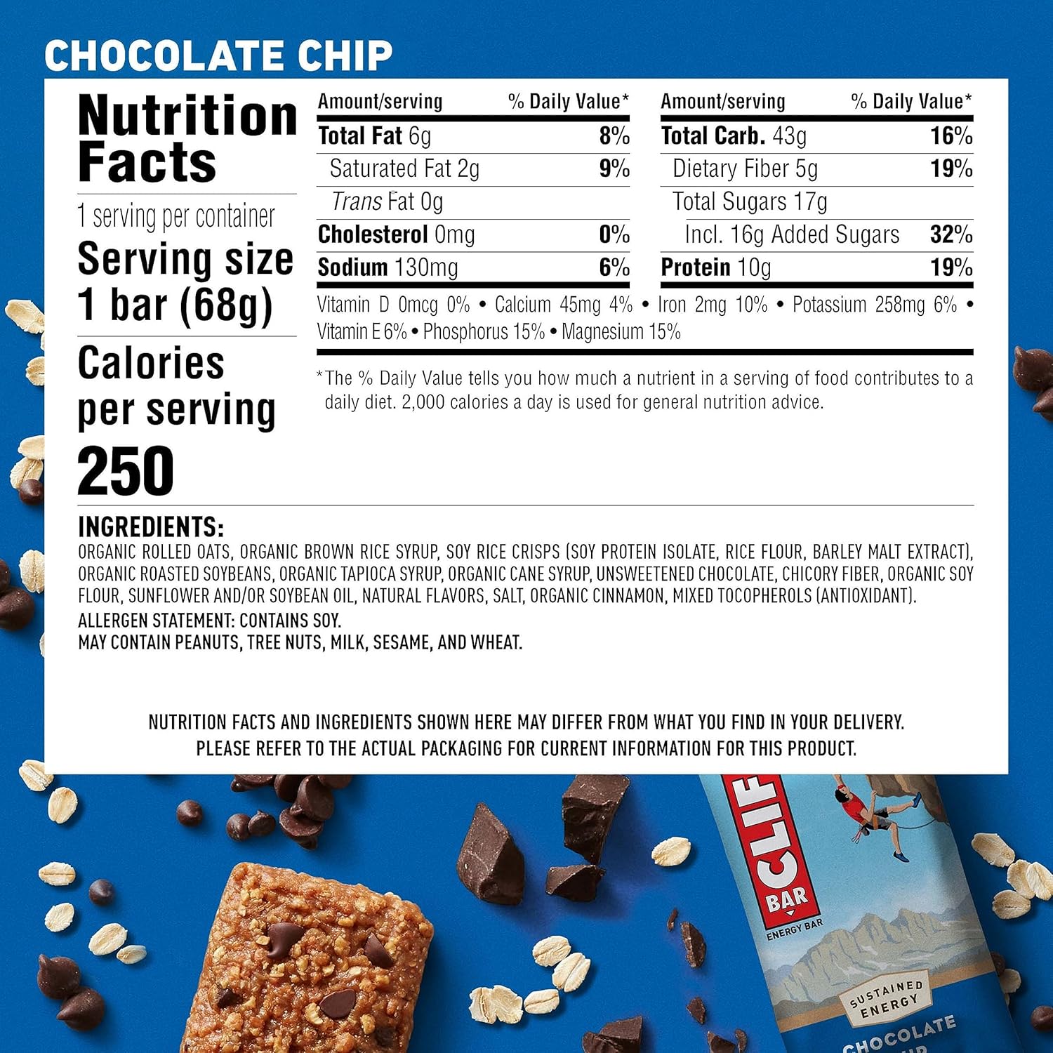 Clif Bar - 15 Barras de Proteína - 2.4 oz (68 g)