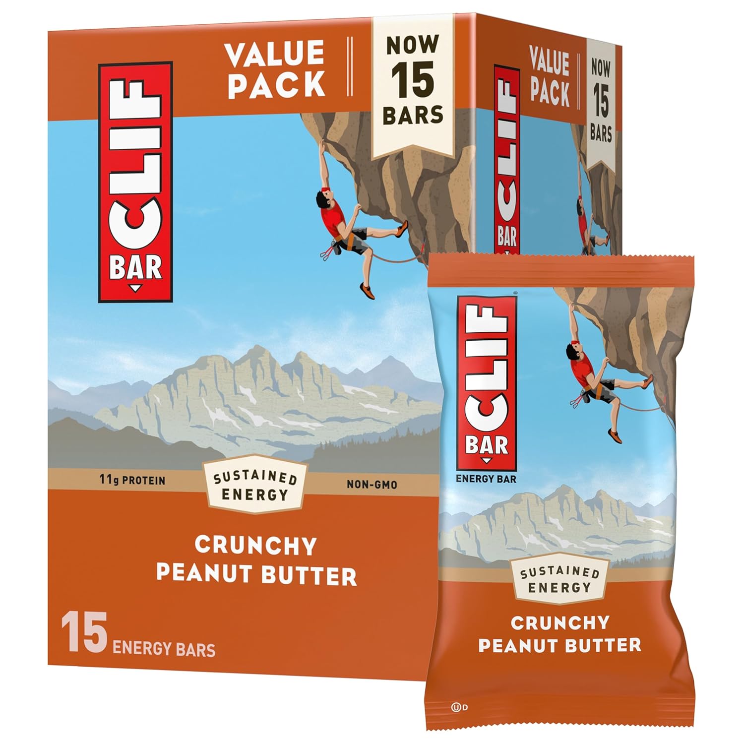 Clif Bar - 15 Barras de Proteína - 2.4 oz (68 g)