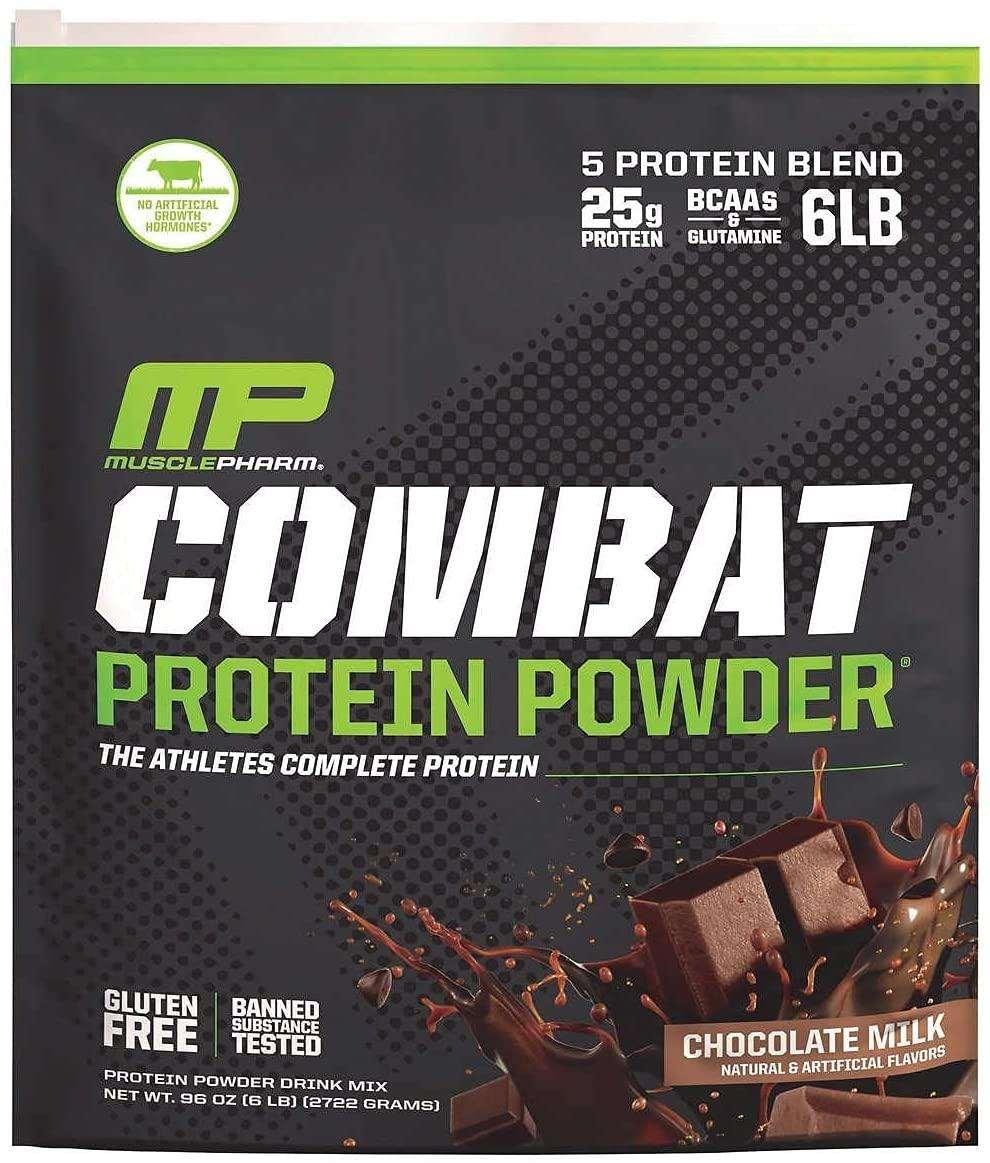 MusclePharm Combat Proteina em Pó Chocolate, 6 lbs (2.722 gr) - NutriVita