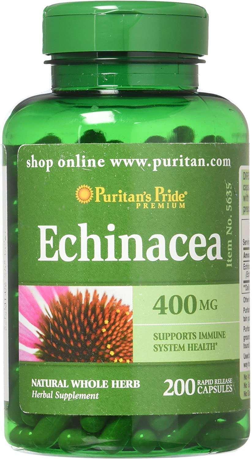 Puritan's Pride Echinacea 400 mg 200 Capsulas