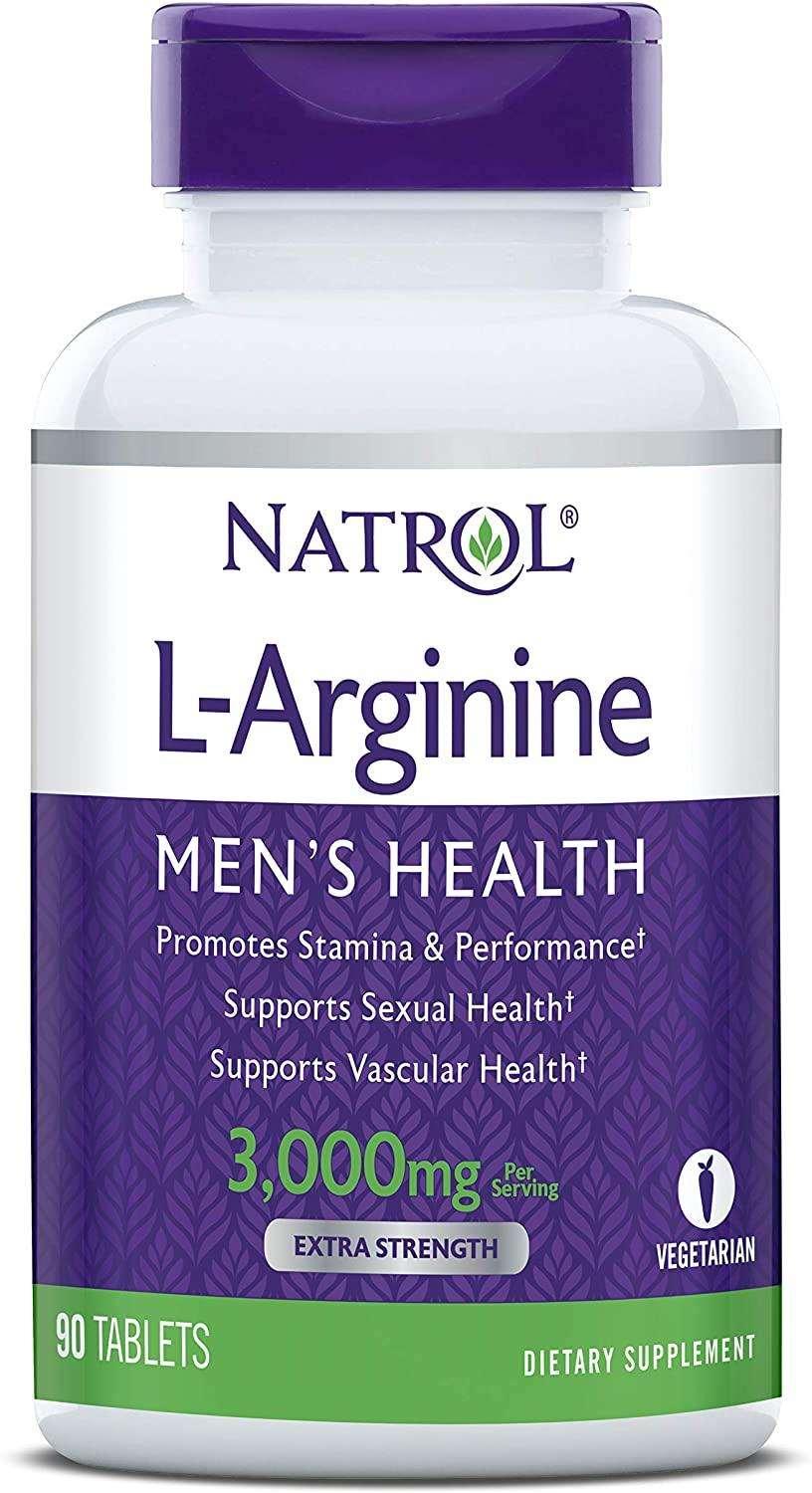 Natrol L-Arginina Força Extra, 3.000mg, 90 Tablets - NutriVita