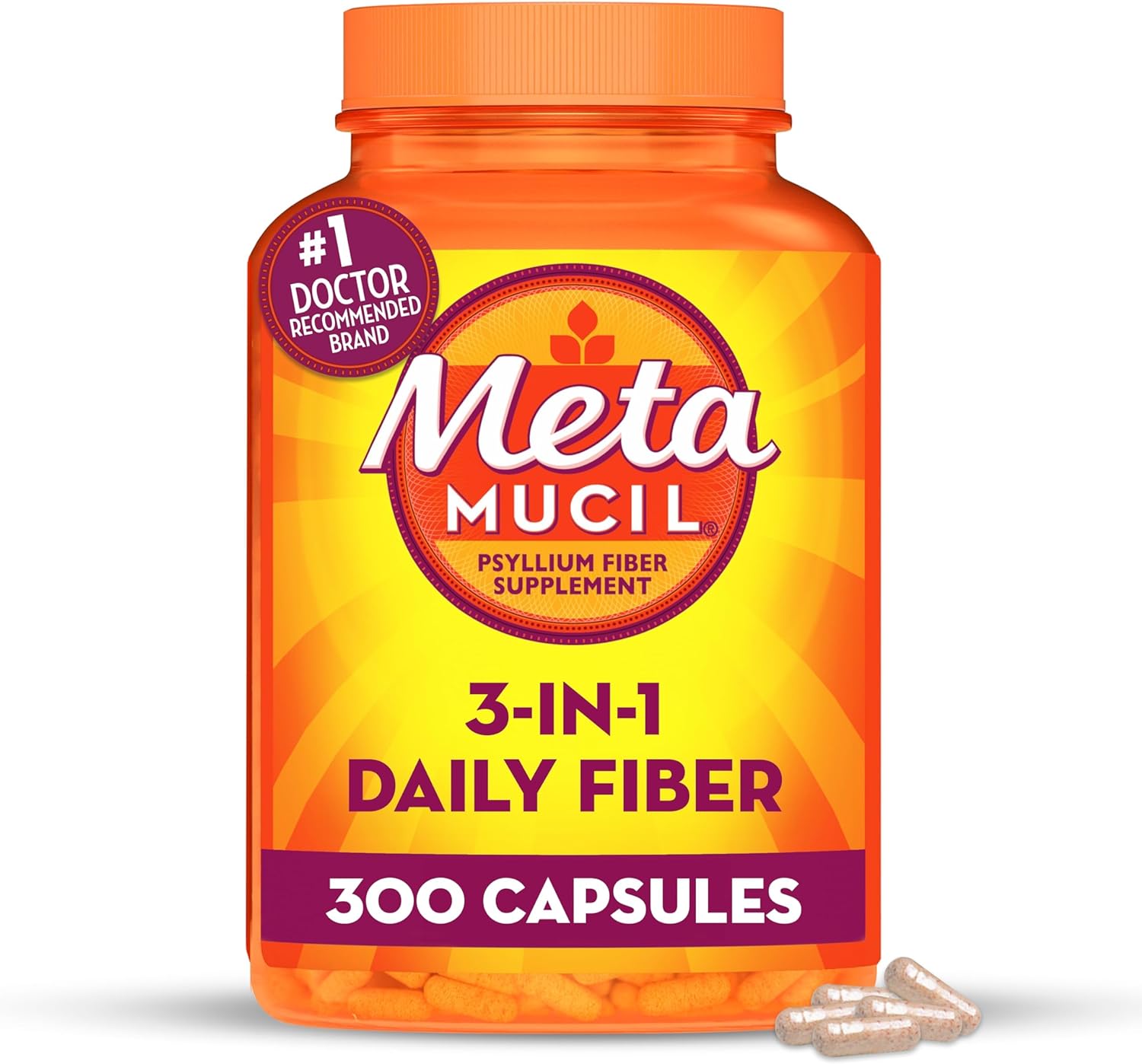 Metamucil Fibra Diária Psyllium Husk 300 Capsulas - NutriVita