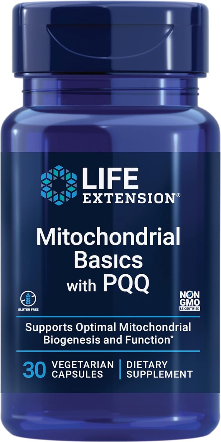 Life Extension Mitochondrial Basics com BioPQQ, 30 Capsulas