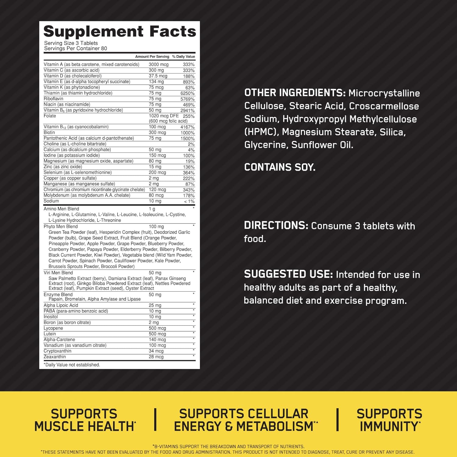 Optimum Nutrition - Opti-Men Multivitaminico 240 Capsulas