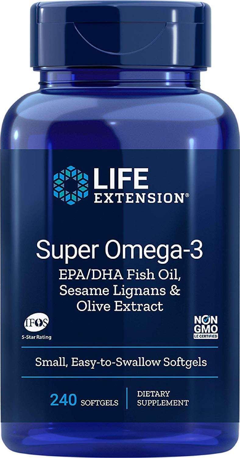 Life Extension Super Omega-3 EPA/DHA 240 softgels - NutriVita