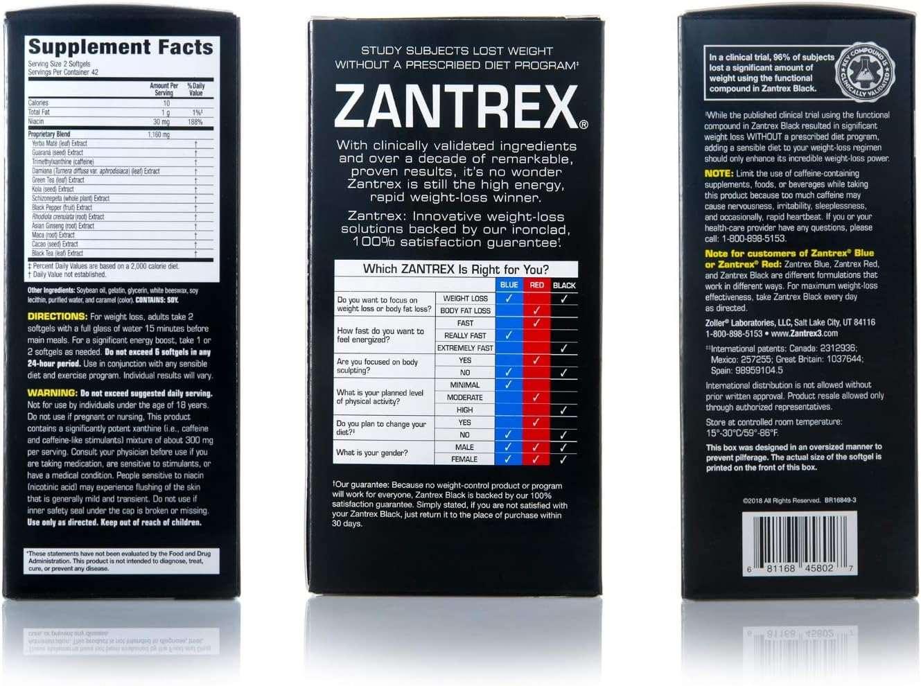 Zoller Laboratories Zantrex Black 84 Capsulas
