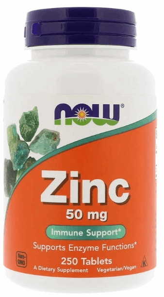 NOW Zinco 50mg, 250 Tablets - NutriVita