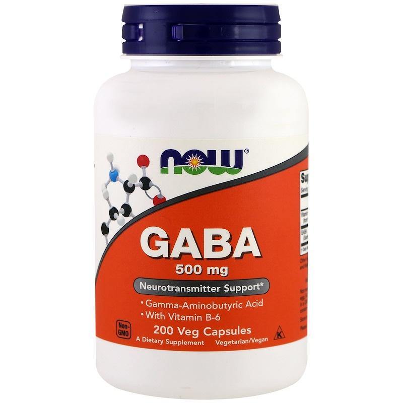 NOW GABA 500 mg,200 Veg Capsulas - NutriVita