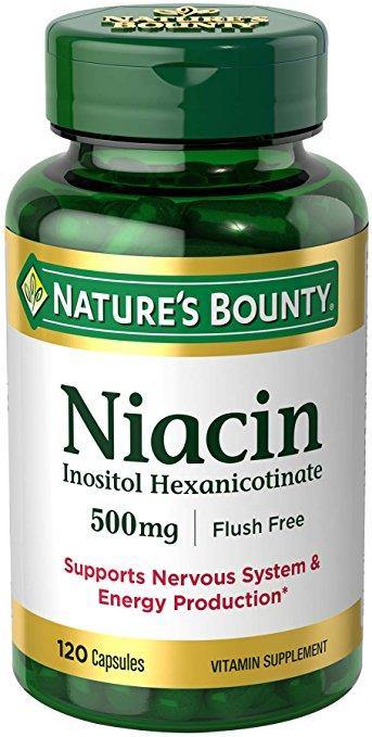 Nature's Bounty Niacina Flush Free 500 mg, 120 Capsulas - NutriVita