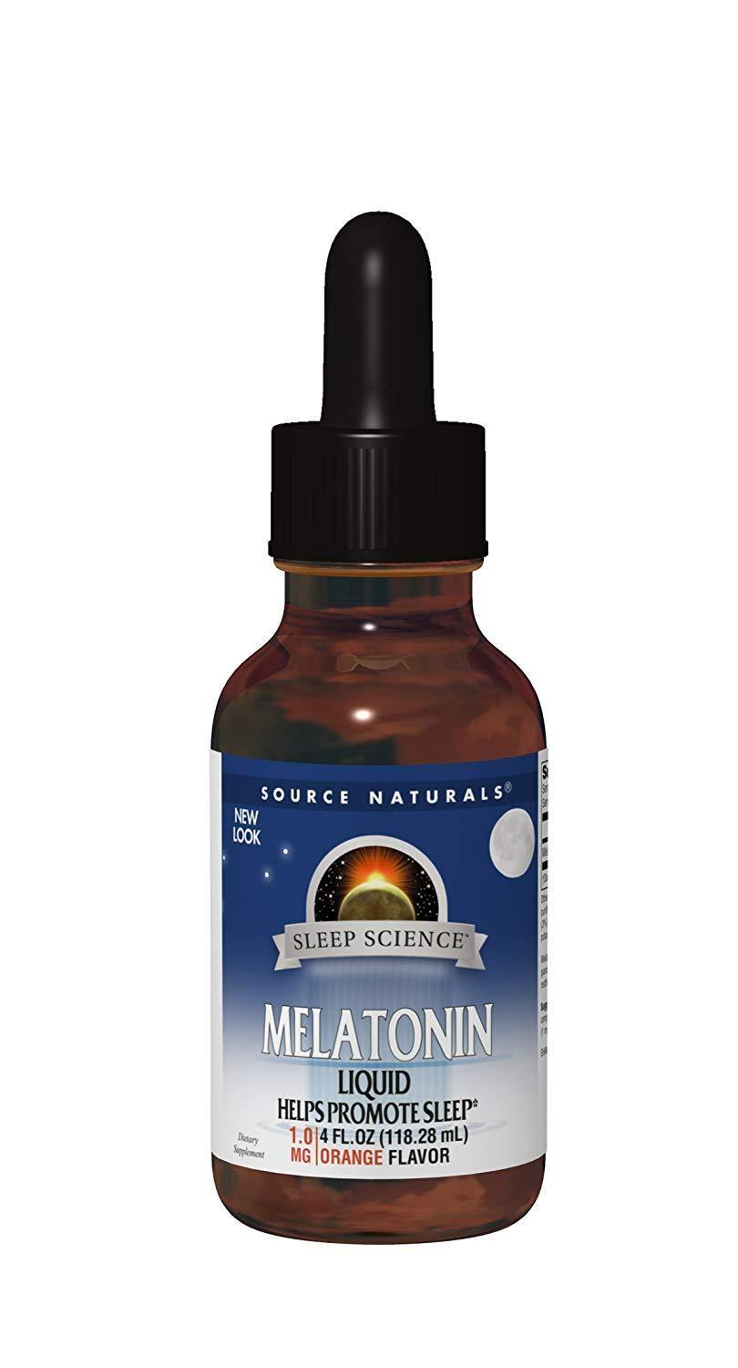Source Naturals Melatonina Liquida 1mg Sabor Laranja (118 ml) - NutriVita