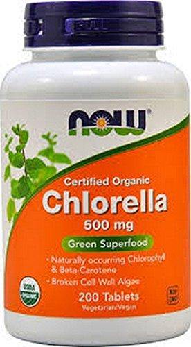 NOW Foods Organic Chlorella 500mg 200 Tablets - NutriVita