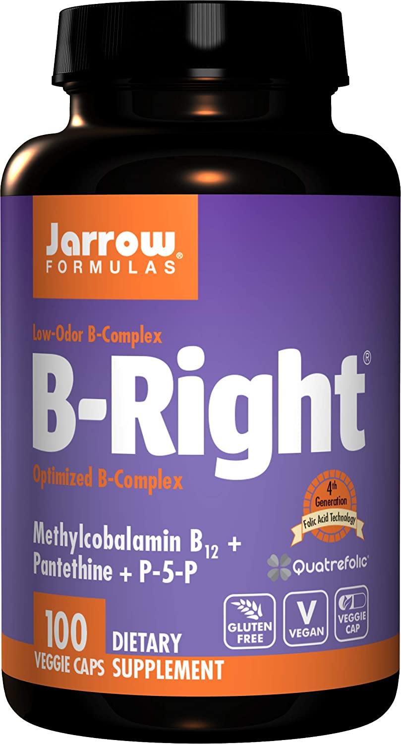 Jarrow Formulas B-right Complex 100 Caps (Complexo B-vitamina)