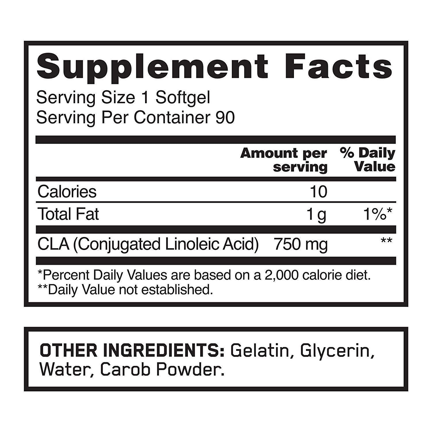 Optimum Nutrition - CLA 750mg 90 Softgels - NutriVita
