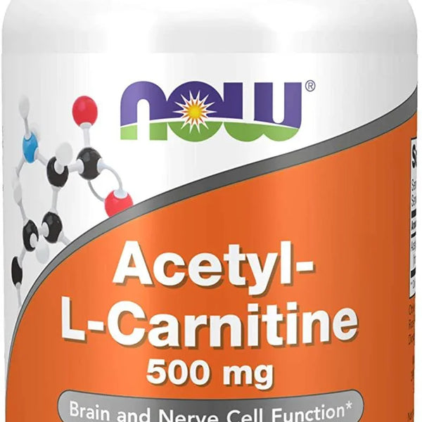 NOW Acetil-L-Carnitina 500mg 100 Caps