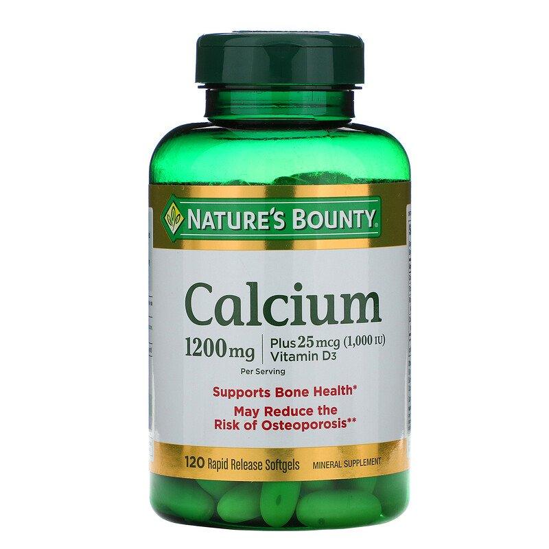 Nature's Bounty Calcium 1200 mg com Vitamina D3 120 Softgels - NutriVita