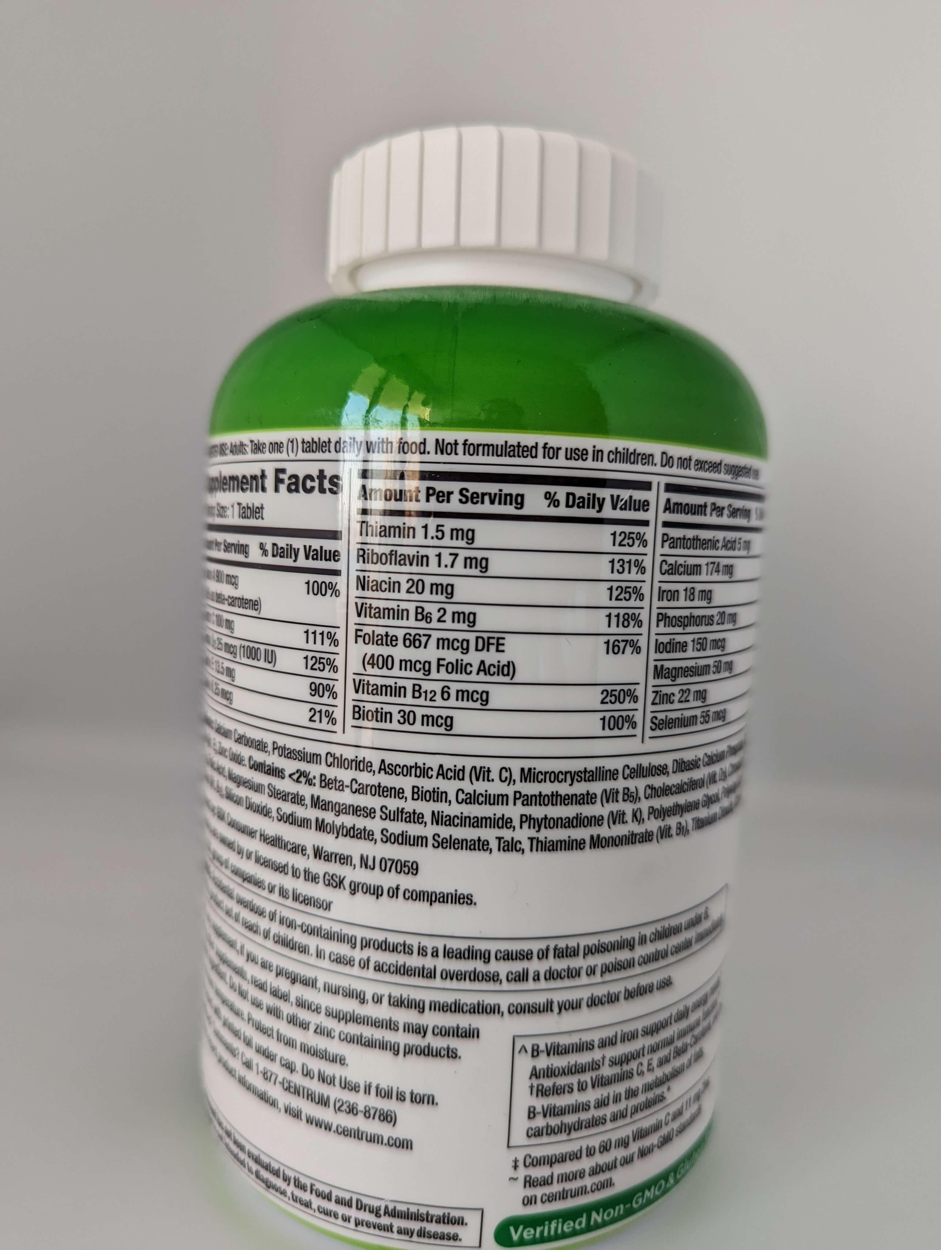 Centrum Adultos Multivitamina, 425 Tablets Vencimento: Abril/2025 - NutriVita