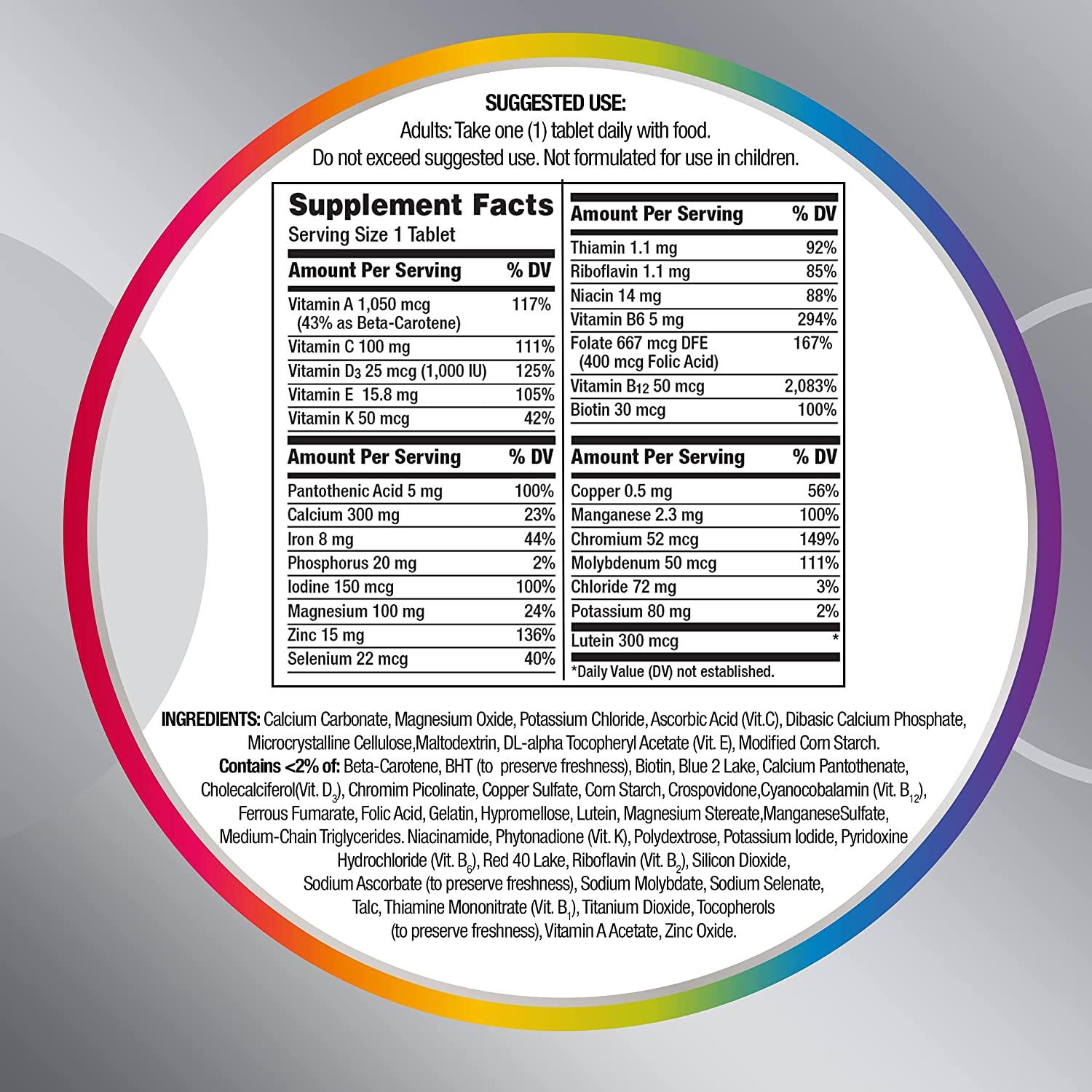 Centrum Silver - Multivitamina para Mulheres acima de 50 anos (200 Caps) - NutriVita