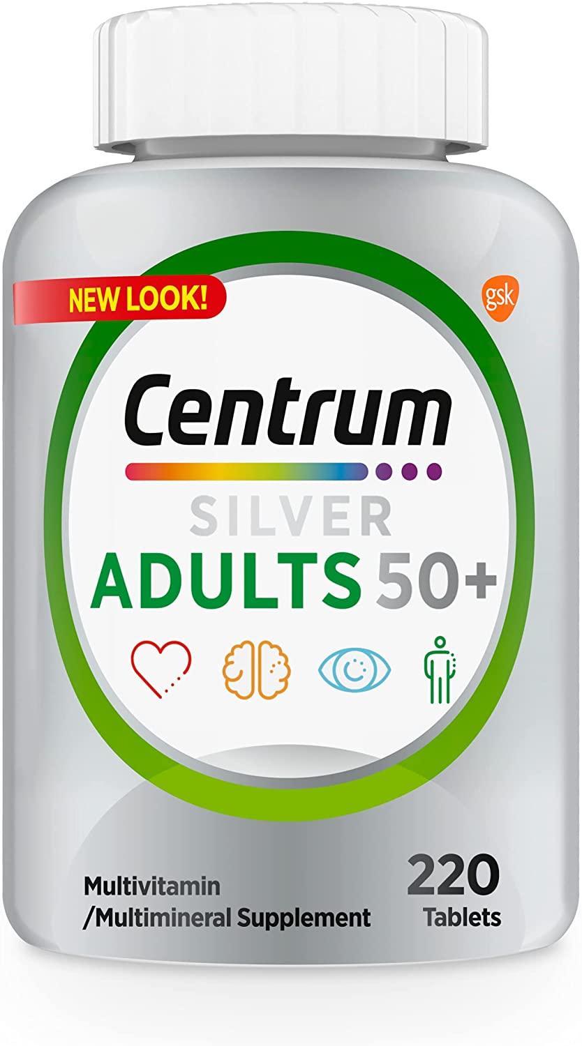 Centrum Silver - Multivitamina para Adultos 50+ (220 Tablets) - NutriVita