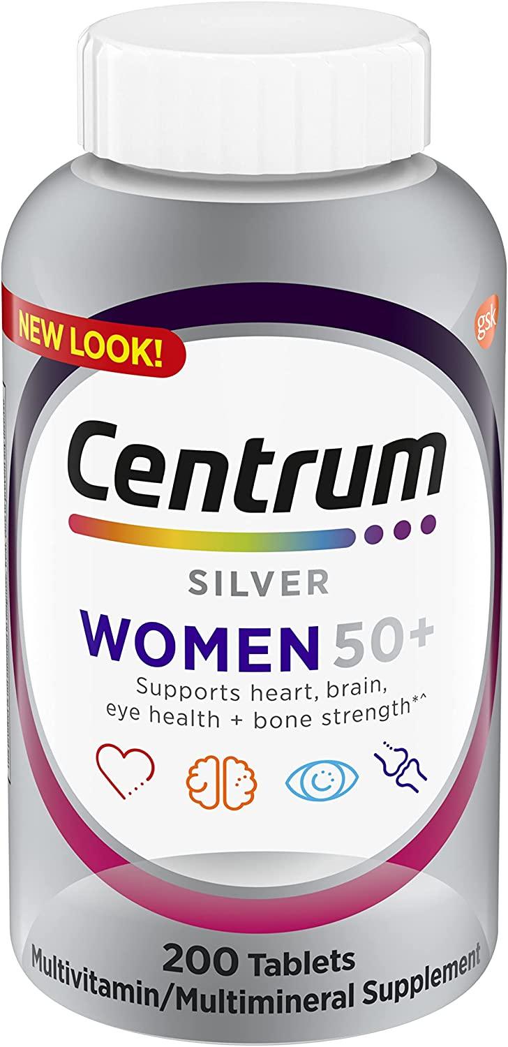 Centrum Silver - Multivitamina para Mulheres acima de 50 anos (200 Caps) - NutriVita