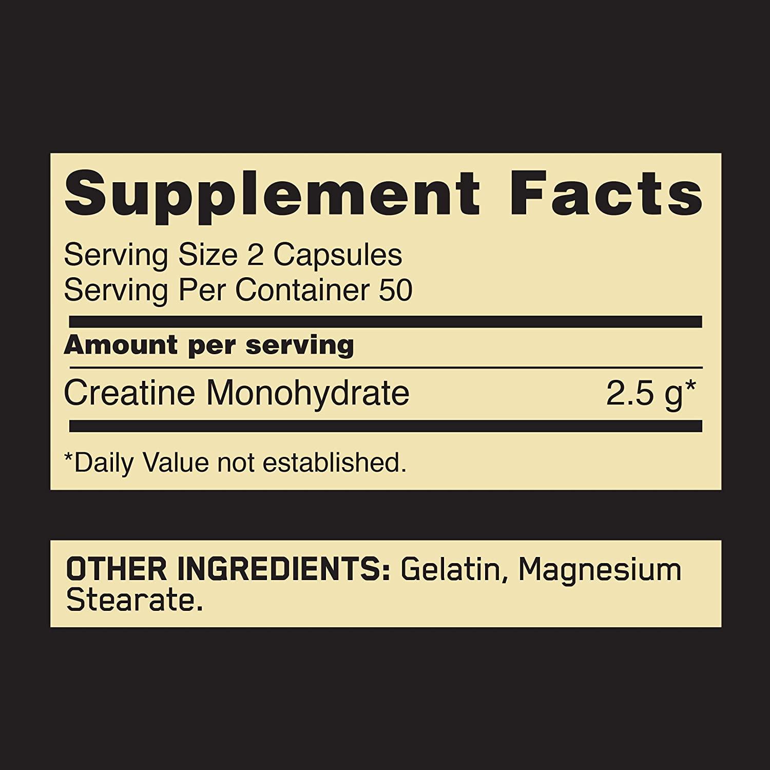Optimum Nutrition - Creatina 2500 mg. - 100 Capsulas