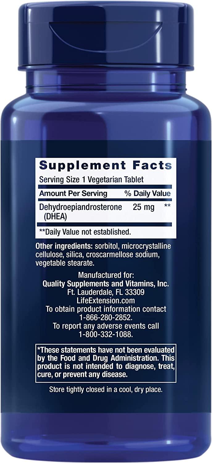 Life Extension DHEA 25 mg, 100 Capsulas
