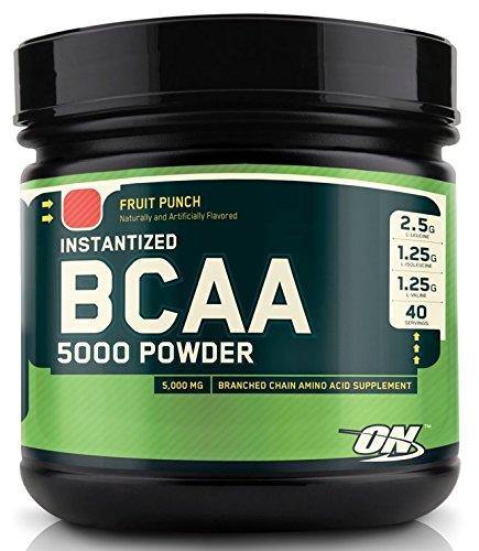 Optimum - BCAA 5000 Powder Fruit Punch 40 Doses - NutriVita