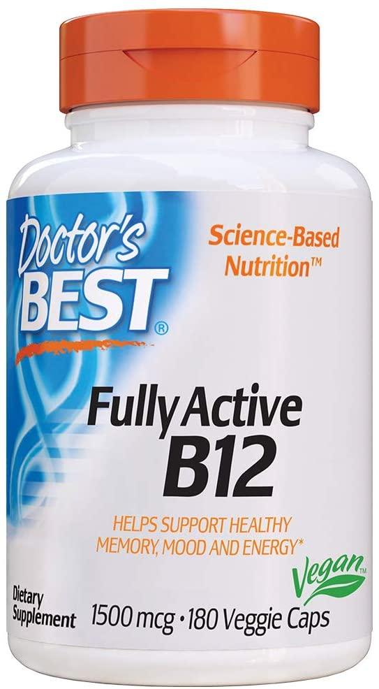 Doctor's Best Fully Active B12 1500 Mcg, 180 Caps Veg. - NutriVita