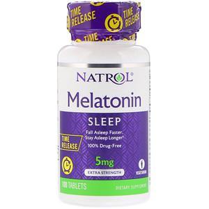 Natrol Melatonina 5mg Time Release 100 CAPS - NutriVita