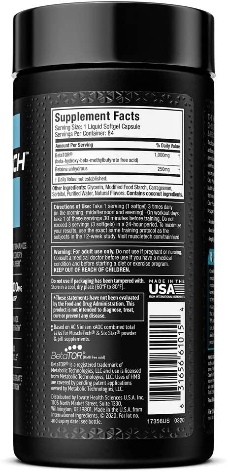 MuscleTech - Clear Muscle Next Gen 84 Capsulas (Nova Formula) - NutriVita