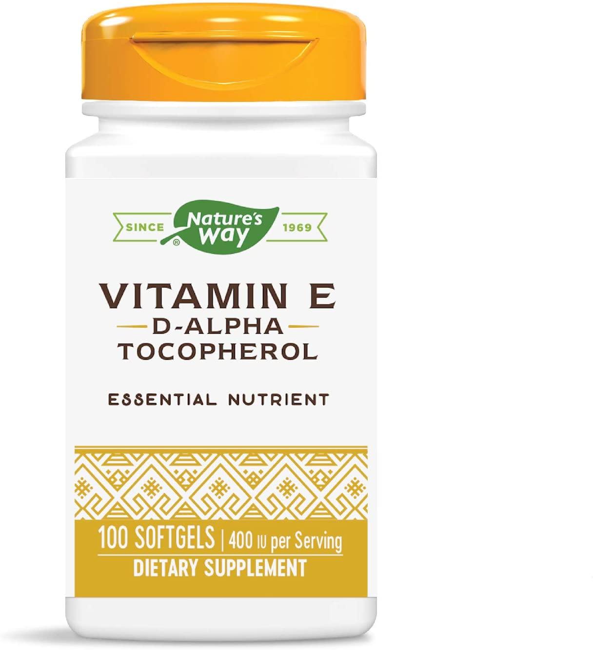 Nature's Way Vitamina E 400 IU, 100 Softgels - NutriVita