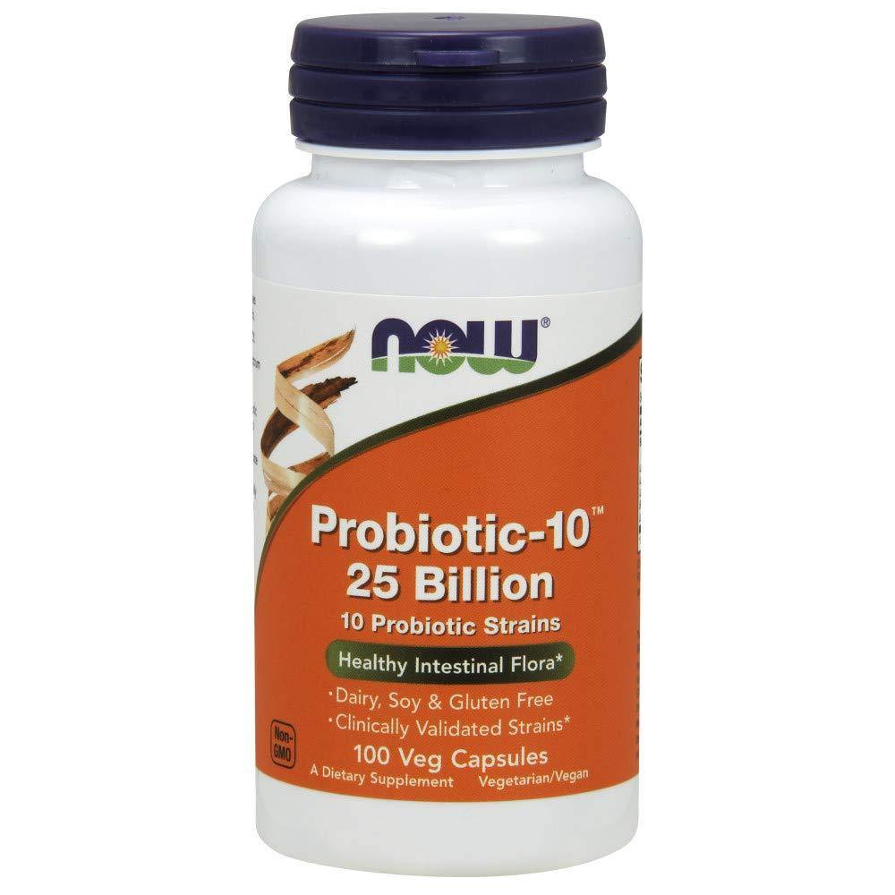 NOW Probiotico-10 25 Bilhão,100 Veg Capsulas - NutriVita