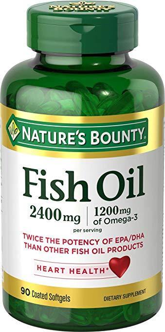 Nature's Bounty Óleo de Peixe 2400 mg Omega-3, 90 Softgels - NutriVita