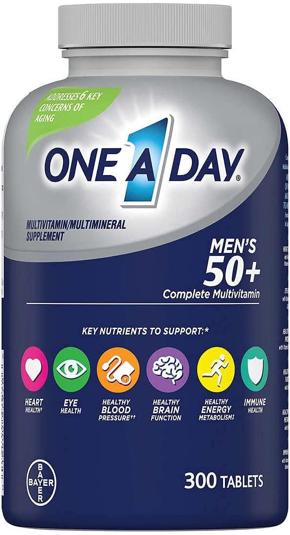 One A Day - Multivitamina para Homens acima de 50 anos - 300 Tablets - NutriVita