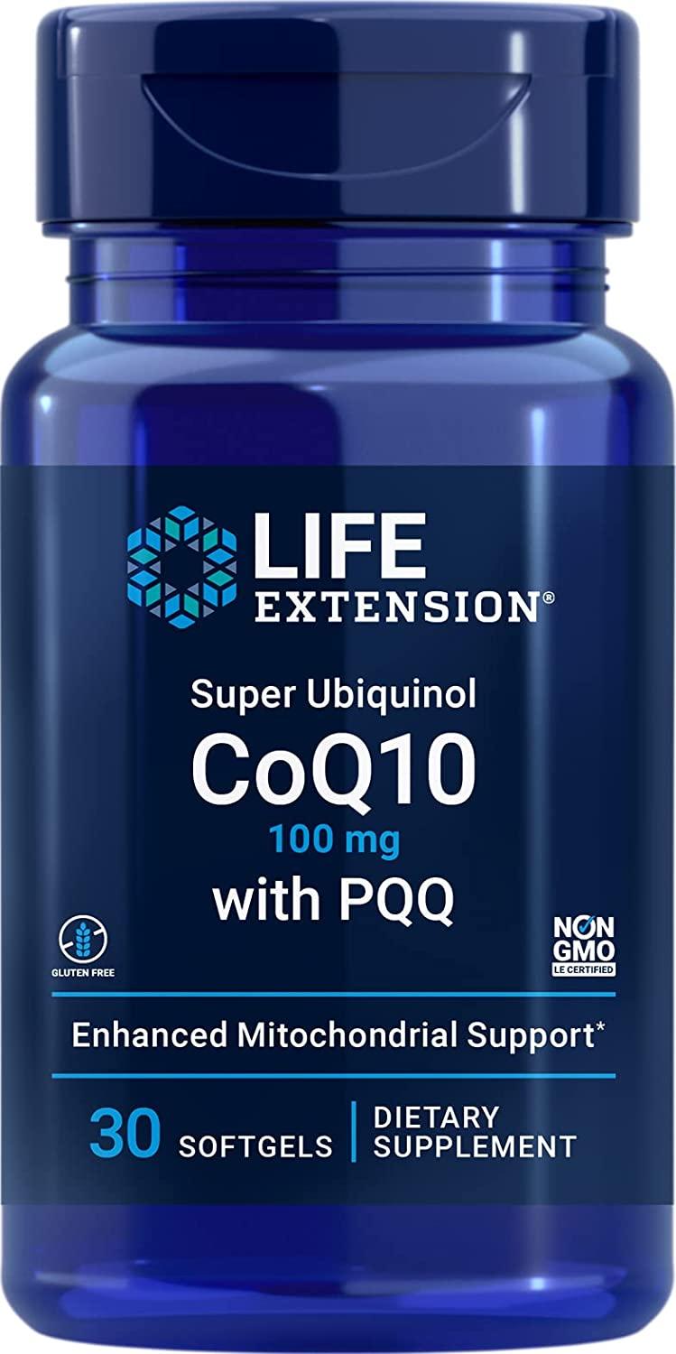 Life Extension Super Ubiquinol CoQ10, 100 mg, 30 Softgels - NutriVita