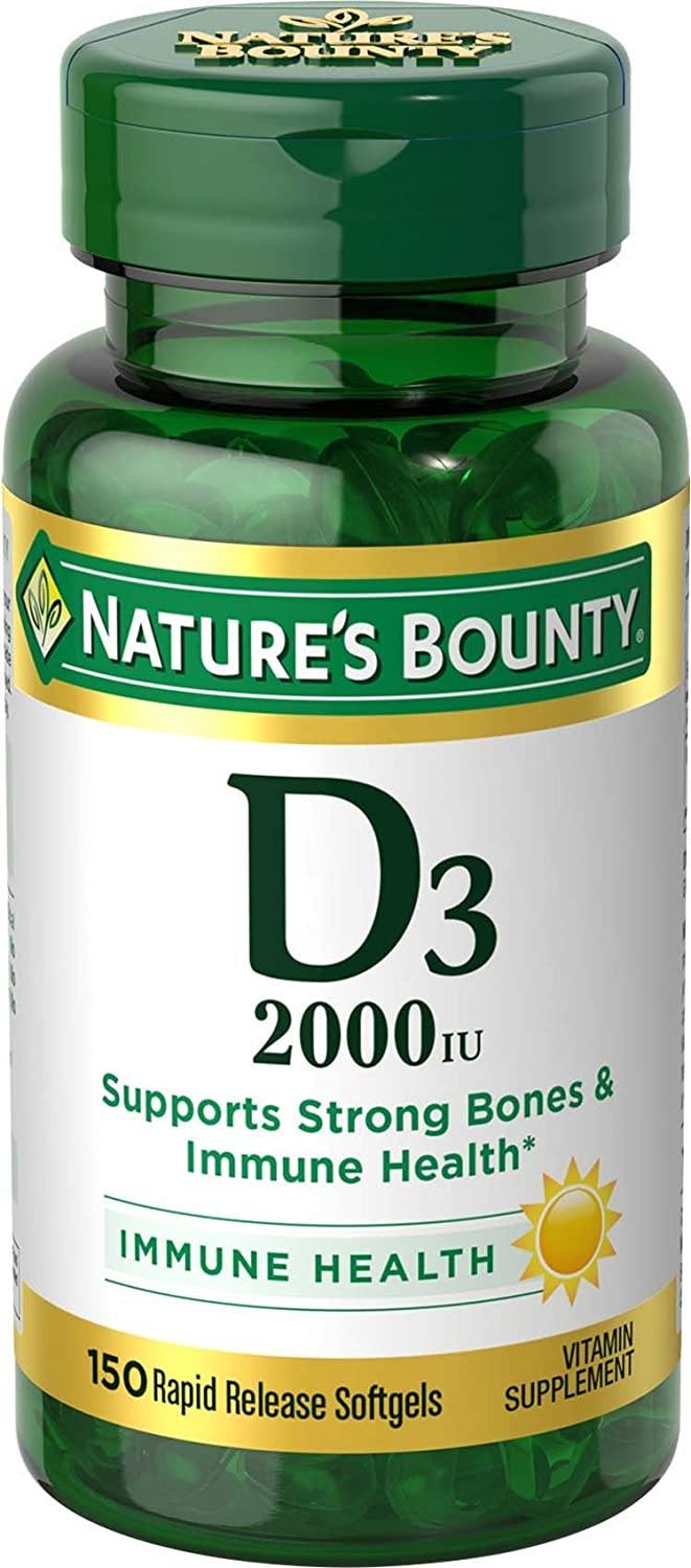Nature's Bounty - Força Máxima Vitamina D 2000 UI 150 Softgels